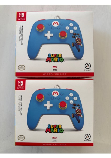 Nintendo Switch ve OLED Uyumlu Powera Super Mario Kablolu Kol ( 3m Kablo ) modelleri