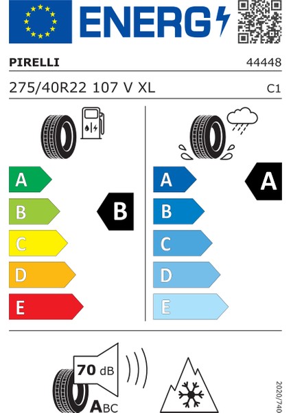 275/40 R22 107V Xl Pzero Winter 2 Ncs Elt 4x4 Oto Kış Lastiği (Üretim Yılı :2024) fiyatları