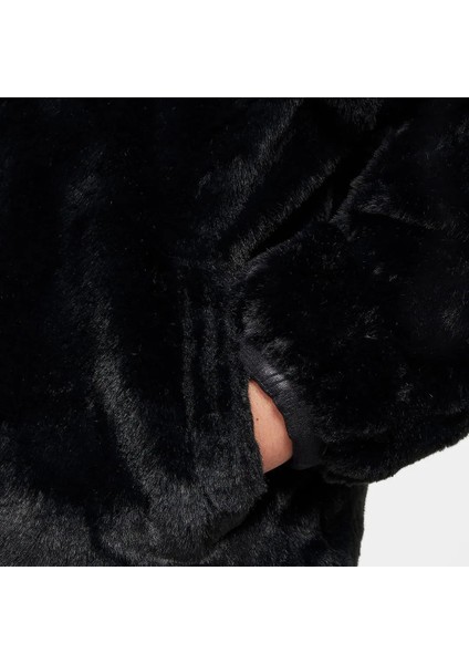 Nıke Faux Fur Siyah Kız Çocuk Yapay Kürk Ceket 86M137