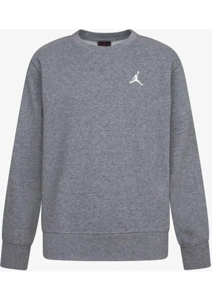 Nıke Jordan Brooklyn Fleece Gri Çift Iplik Çocuk Sweatshırt 95D389 fırsatları