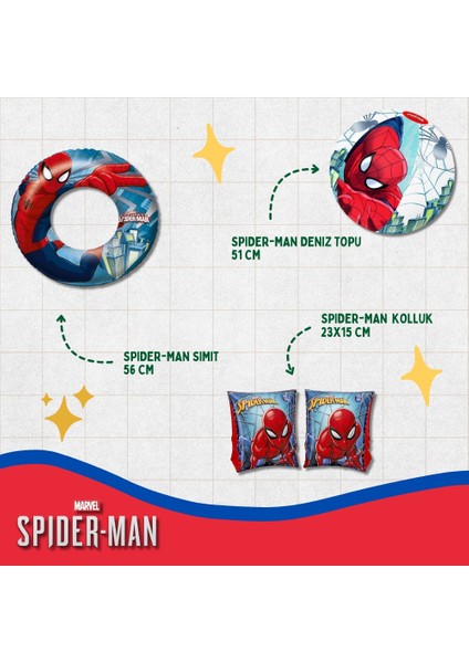 Spider-Man Kolluk & Simit & Deniz Topu Bestway (Lisinya)