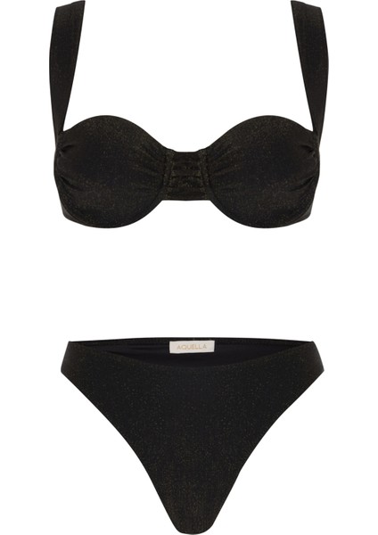 Balenli Siyah Bikini