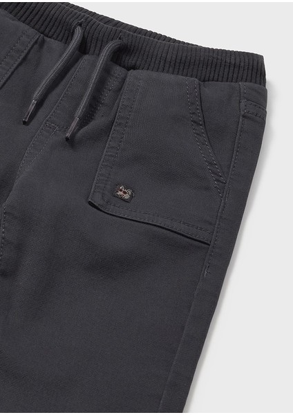 Skate Beli Paçası Lastiklki Pantolon Sweat Takım (01-04 Yaş Arası Bedenler) - Ekru-Antrasit