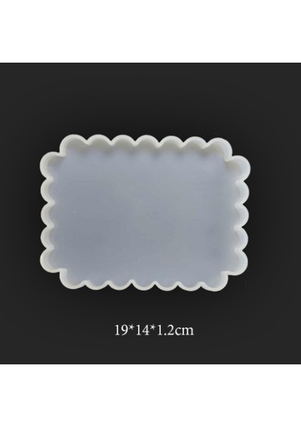 Epoksi Silikon Kalıp Fırfırlı Tepsi Kalıbı 14 x 19 cm fiyatları