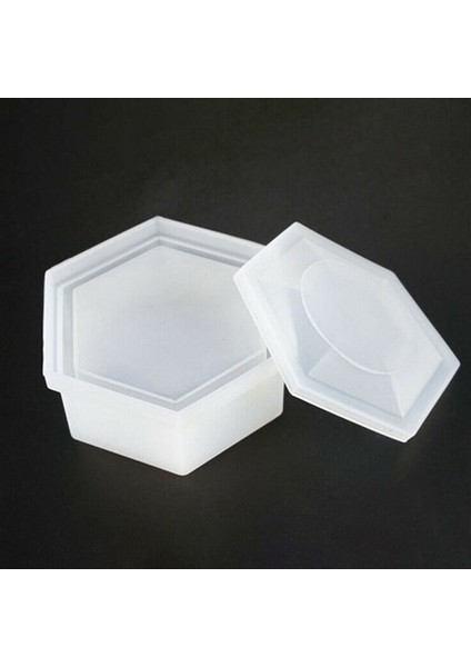 Silikon Reçine Altıgen Mücevher Saklama Kutusu Kalıp 8 cm fiyatları