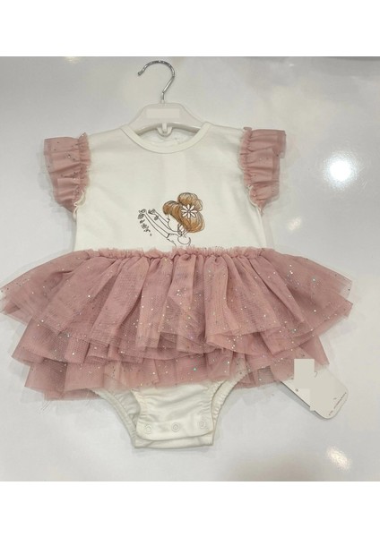 Yazlık Katkat Etekli Tüllü Bebe Kız Çıtçıtlı Badi fiyatları