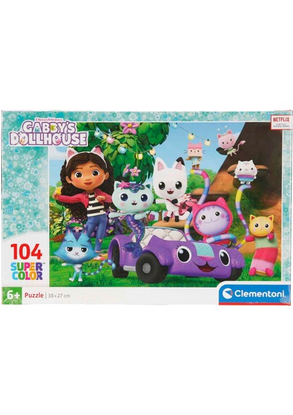 104 Parça Supercolor Puzzle: Gabby’s Dollhouse modelleri