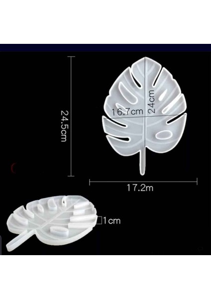 Epoksi Silikon Kalıp Yaprak Deve Tabanı Moldel Büyük Boy 24X17 cm fiyatları