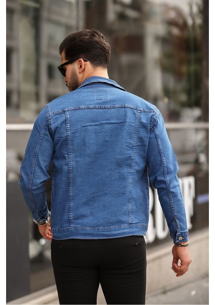 Slim Fit Lacivert Kot Ceket Erkek Trend Polo Yaka %100 Pamuk Günlük Kullanım İçin fırsatları