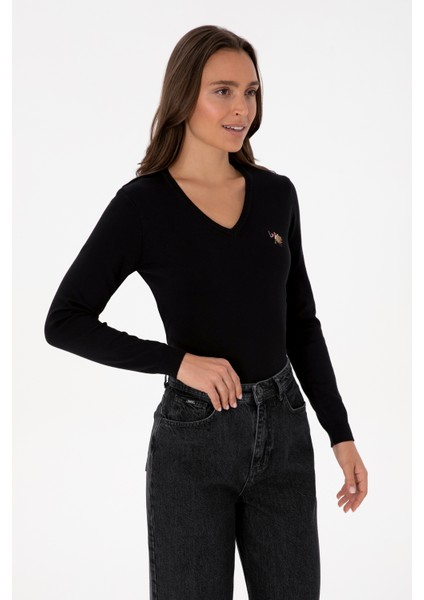 Kadın Siyah Kazak /triko 50307727-VR046