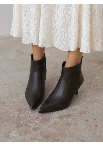 Akdor Kahve Hakiki Deri Kadın Bot fırsatları
