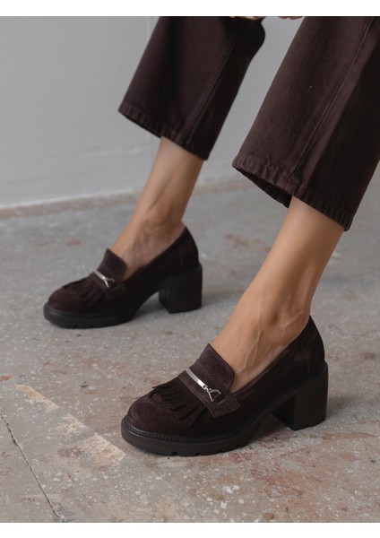 Epis Kahve Süet Hakiki Deri Kadın Makosen fiyatları