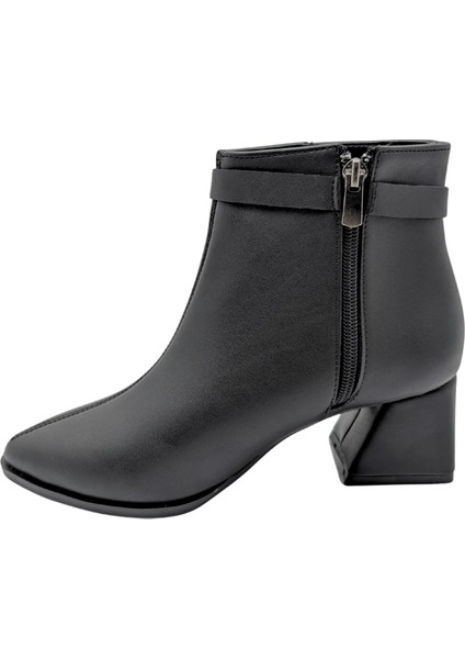 Xhaos | Zincir Detaylı Topuklu Bot - Siyah - 38 indirimleri