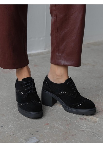 Lysi Siyah Süet Hakiki Deri Kadın Makosen fiyatları