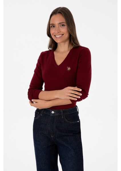 Kadın Bordo Kazak /triko 50307727-VR014 modelleri