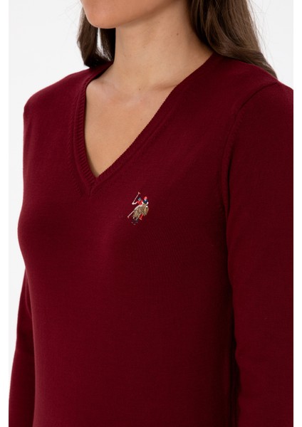 Kadın Bordo Kazak /triko 50307727-VR014