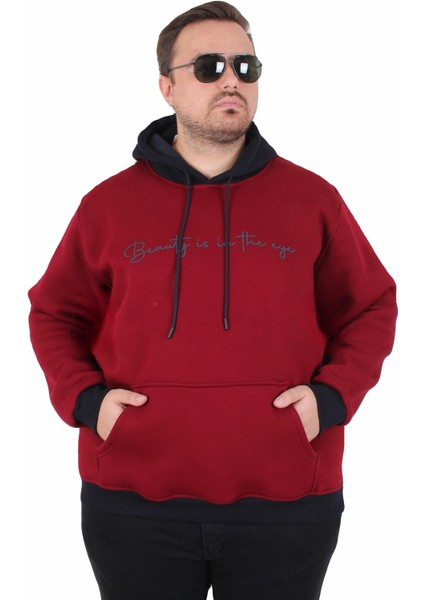 Mocgrande Büyük Beden Kapüşonlu 3ip Sweat Beauty 25714 Murdum