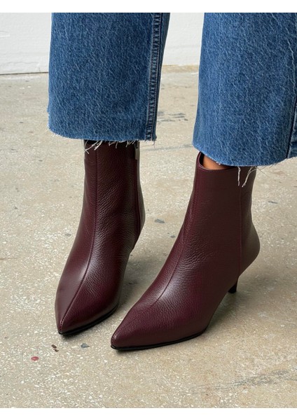 Lydia Bordo Hakiki Deri Kadın Bot