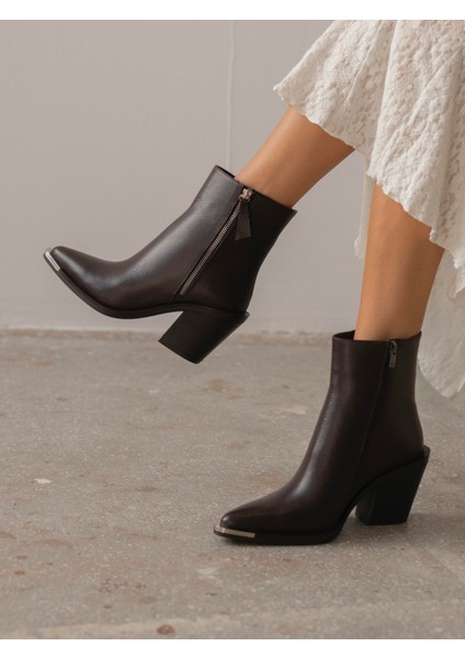 Devin Kahve Hakiki Deri Kadın Bot fiyatları