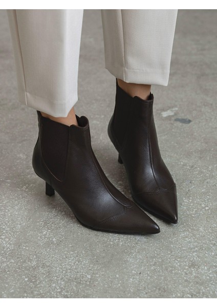 Kloyd Kahve Hakiki Deri Kadın Bot fiyatları