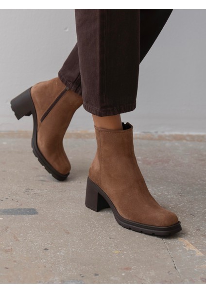 Etno Camel Süet Hakiki Deri Kadın Bot fiyatları