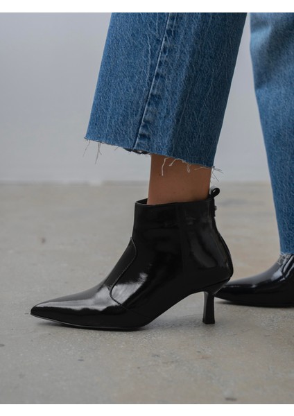 Akdor Siyah Rugan Hakiki Deri Kadın Bot fırsatları