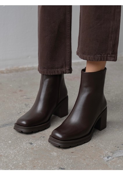 Etno Kahve Hakiki Deri Kadın Bot fiyatları