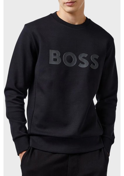 Pamuklu Regular Fit Bisiklet Yaka Logolu Sweat Erkek Sweat 50506119 001