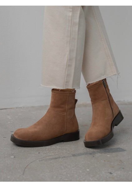 Esven Camel Süet Hakiki Deri Kadın Bot fiyatları