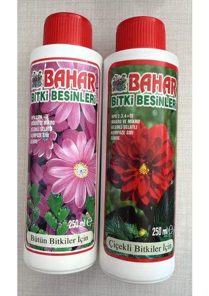 Bitki Besinleri Çiçekler Için 2'li Avantaj Paketi