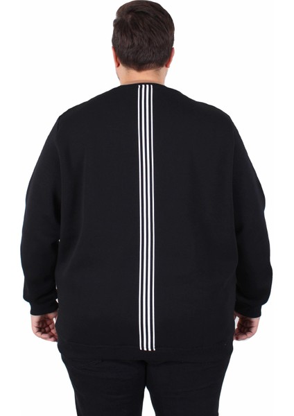 Mocgrande Büyük Beden Bisiklet Yaka 3ip Sweat Possible 25719 Sıyah fiyatları