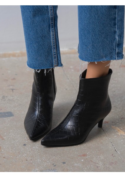 Kylen Siyah Kroko Bot indirimleri