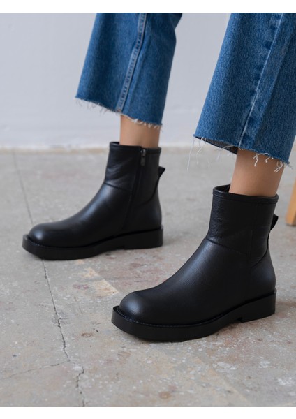 Esven Siyah Hakiki Deri Kadın Bot