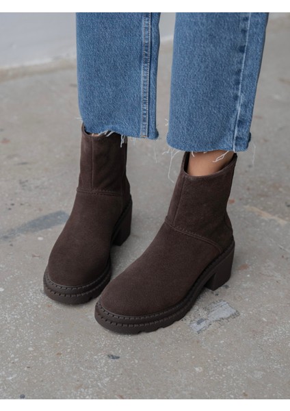 Muno Kahve Süet Hakiki Süet Kadın Bot fırsatları