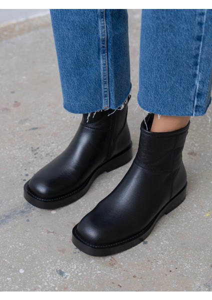 Esven Siyah Hakiki Deri Kadın Bot fırsatları