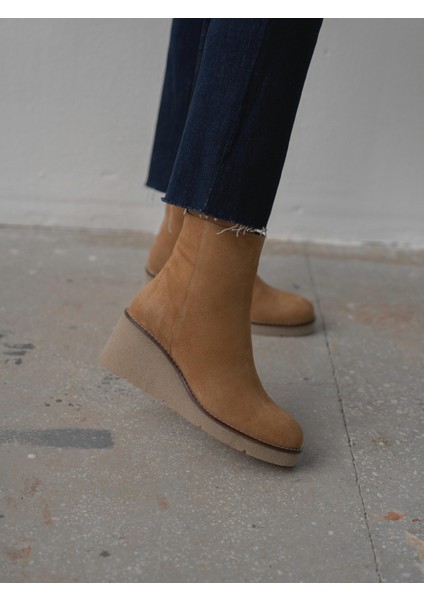 Nubia Camel Süet Hakiki Deri Kadın Bot indirimleri