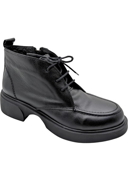 Arya - 812 | Ortopedik Hakiki Deri Bot - Siyah - 37