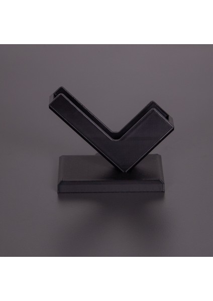 3D Baskı Kartvizit Standı Siyah Masaüstü Şık Ofis Organizer Kartlık Kart Tutucu Aparat modelleri