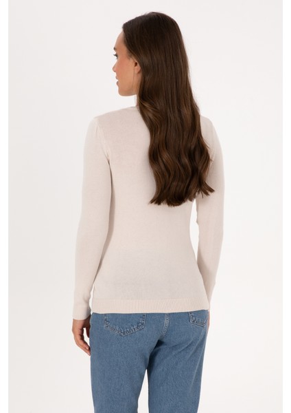 Kadın Krem Kazak /triko 50307712-VR071 indirimleri