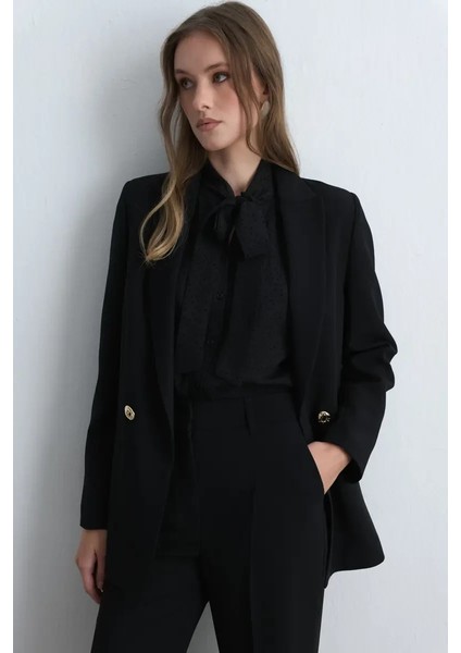 Bol Paça Krep Pantolon - Siyah indirimleri