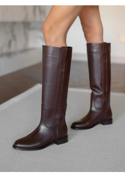 Gregor Kahve Hakiki Deri Çizme