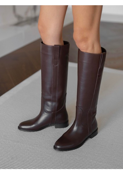 Gregor Kahve Hakiki Deri Çizme modelleri