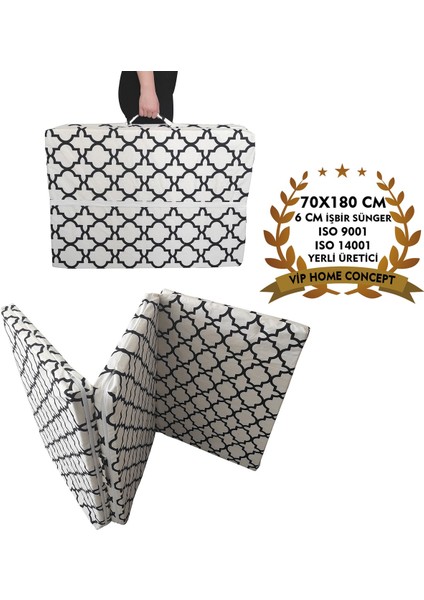 Tek Kişilik Katlanır Yer YATAĞI(70X180X6CM)ALAÇATI Sünger Yatak