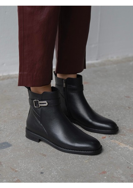 Huve Siyah Hakiki Deri Kadın Bot fiyatları