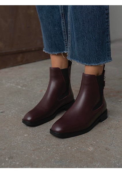 Ati Bordo Hakiki Deri Kadın Bot fırsatları