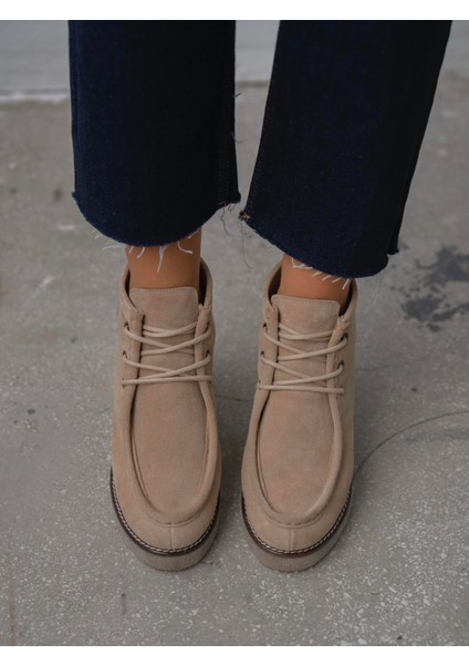 Durel Bej Süet Hakiki Deri Kadın Bot fırsatları