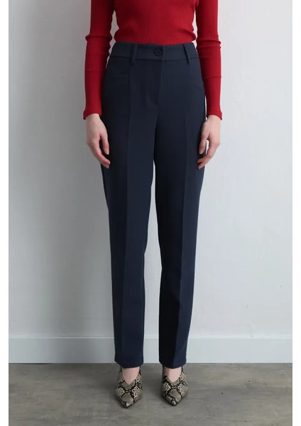 Boru Paça Pantolon - Lacivert modelleri