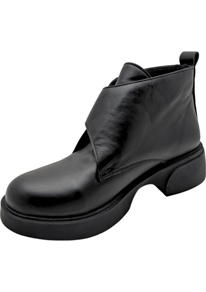 Arya - 815 | Hakiki Deri Ortopedik Cırtcırtlı Bot - Siyah - 39 fırsatları