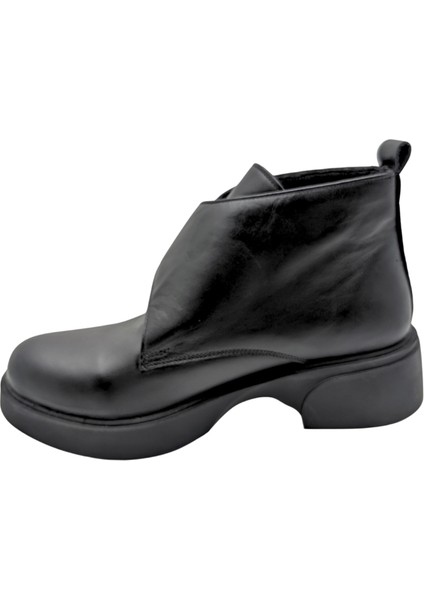 Arya - 815 | Hakiki Deri Ortopedik Cırtcırtlı Bot - Siyah - 39 indirimleri