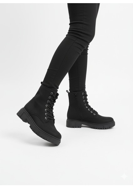 Kadın Bağcıklı Fermuarlı Termo Taban Düz Postal fiyatları